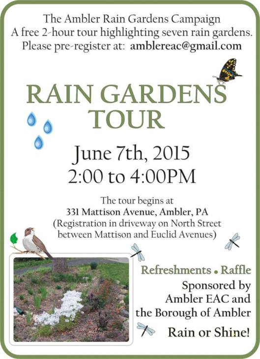 rain garden tour flyer