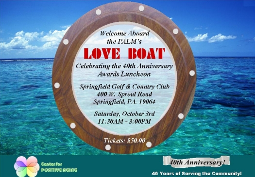 PALM 40th Anniversary Invitation Front