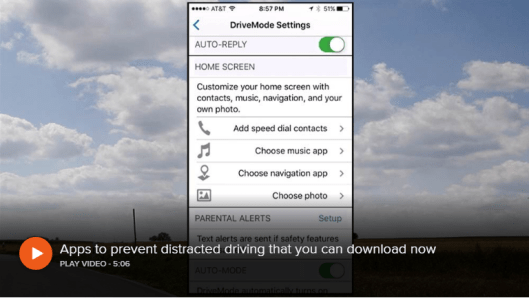 app for distracted driving